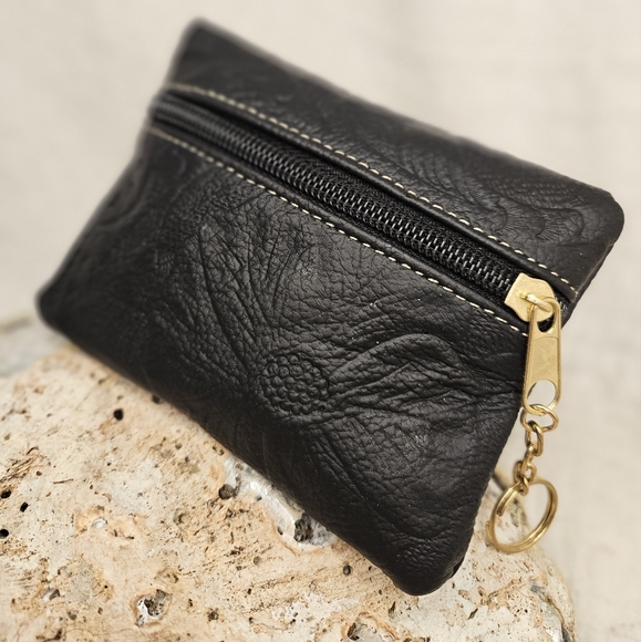 100% leather coins purse handmade design - Picture 3 of 6